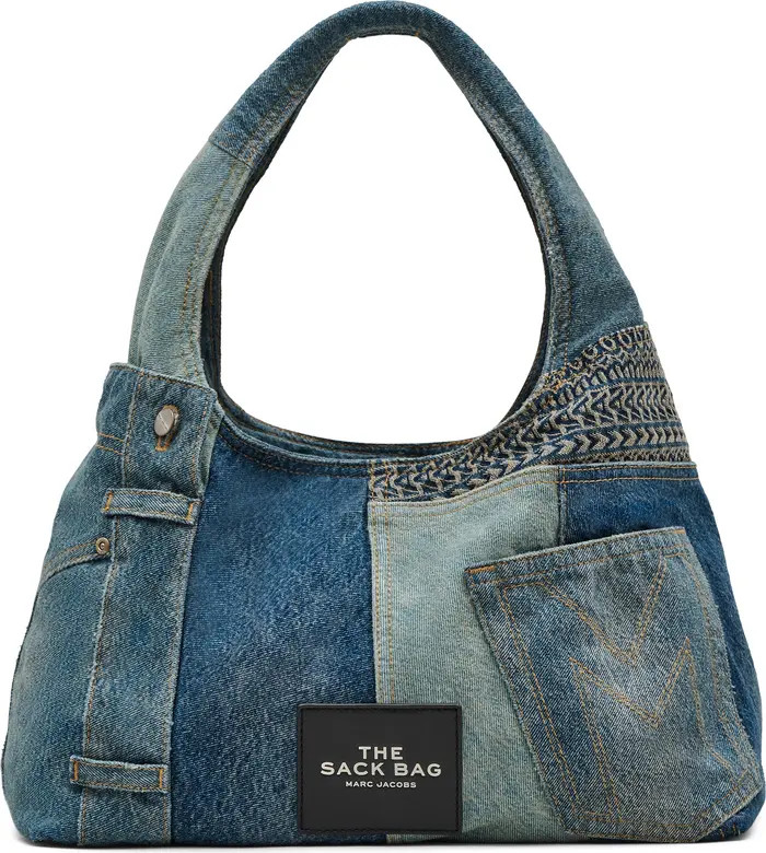 The Sack Deconstructed Denim Shoulder Bag | Nordstrom