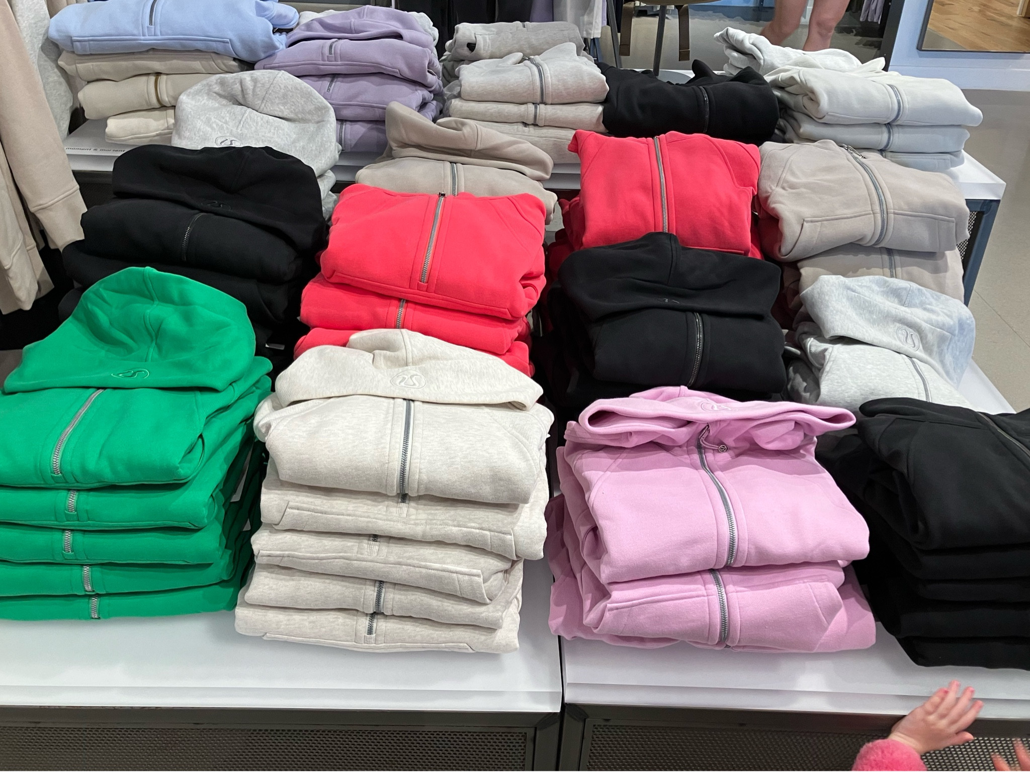 New color at lululemon 
Green punch/ glaze pink / lilac ether

#LTKtravel #LTKfitness #LTKActive