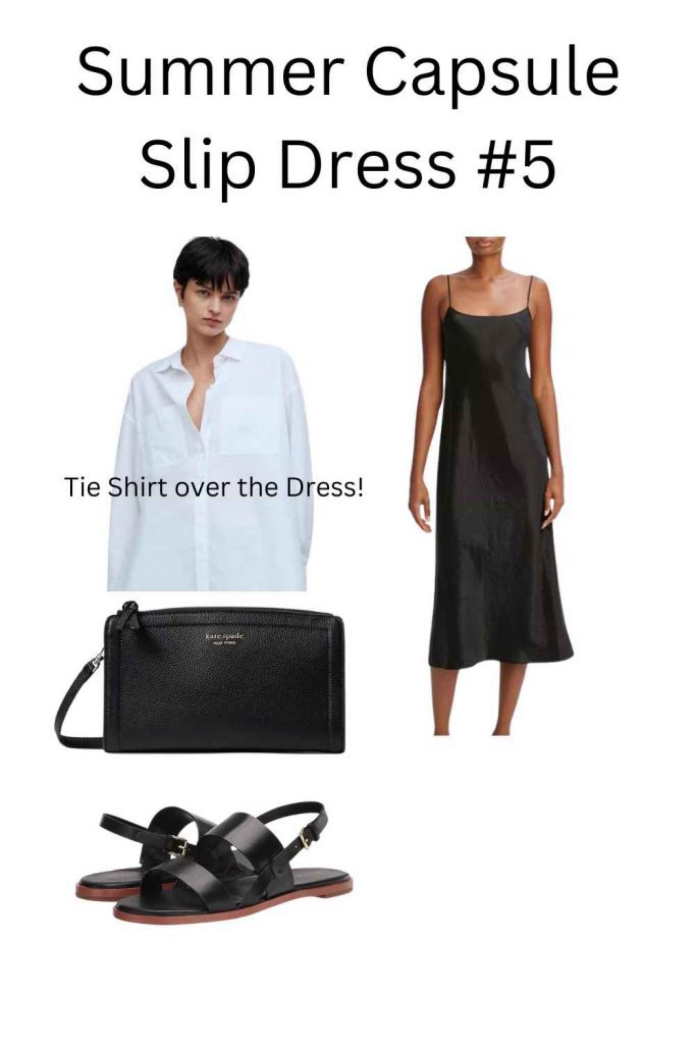 Take a white shirt and tie it over a black slip dress for a cute classic look! Add black accessories and you’re out the door! 

I am thrilled to show you 50 casual, classic, chic, summer outfits from my summer capsule wardrobe 2024! 
This is the link for the post to show you the items and how to enjoy them to the fullest: Summer Capsule Wardrobe 2024: 17 More Easy, Smart Casual Summer Outfits for You to Enjoy and Maybe Even Copy! - Dr. Julie's Fun Life
Please follow my blog at: drjuliesfunlife.com for fun, fashion, family, and food!❤️Thank you!


#LTKSummerSales #LTKOver40 #LTKShoeCrush