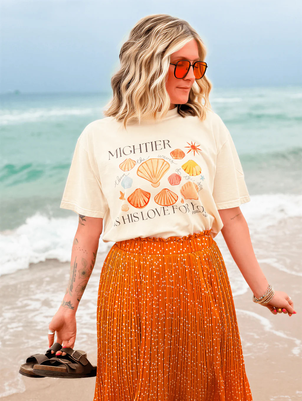 Mightier Is His Love Tee | Worthy Wear