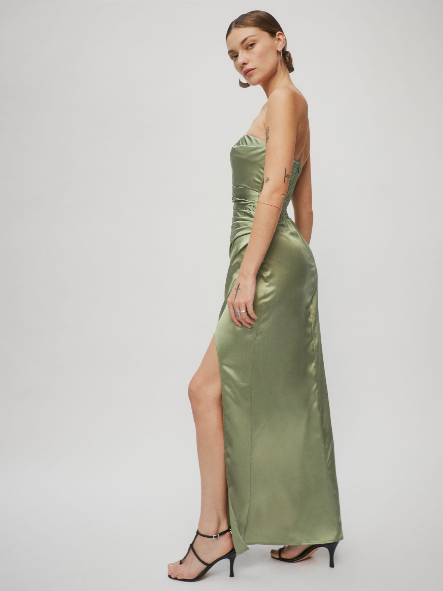 Barrow Silk Dress | Reformation (Global)