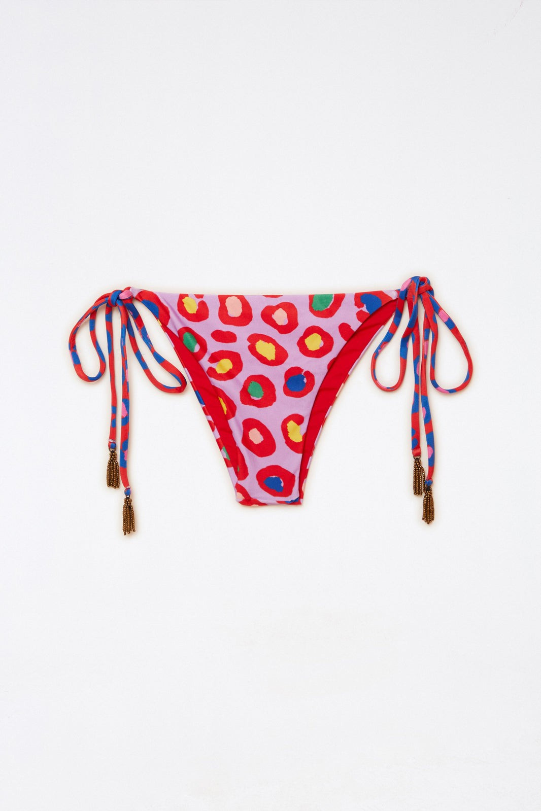Leopard Pop Triangle Bikini Bottom | FarmRio (US)
