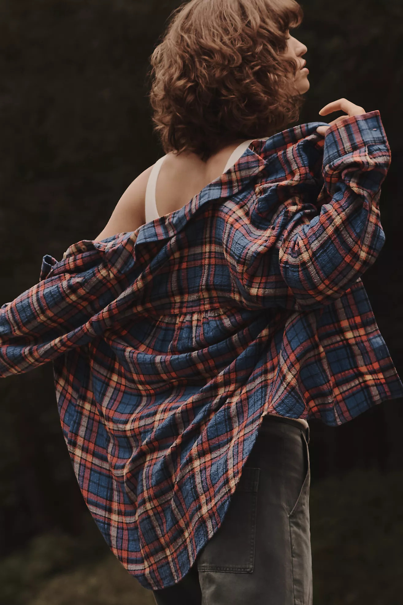 The Hadley Relaxed Plaid Buttondown Shirt by Pilcro​ | Anthropologie (US)