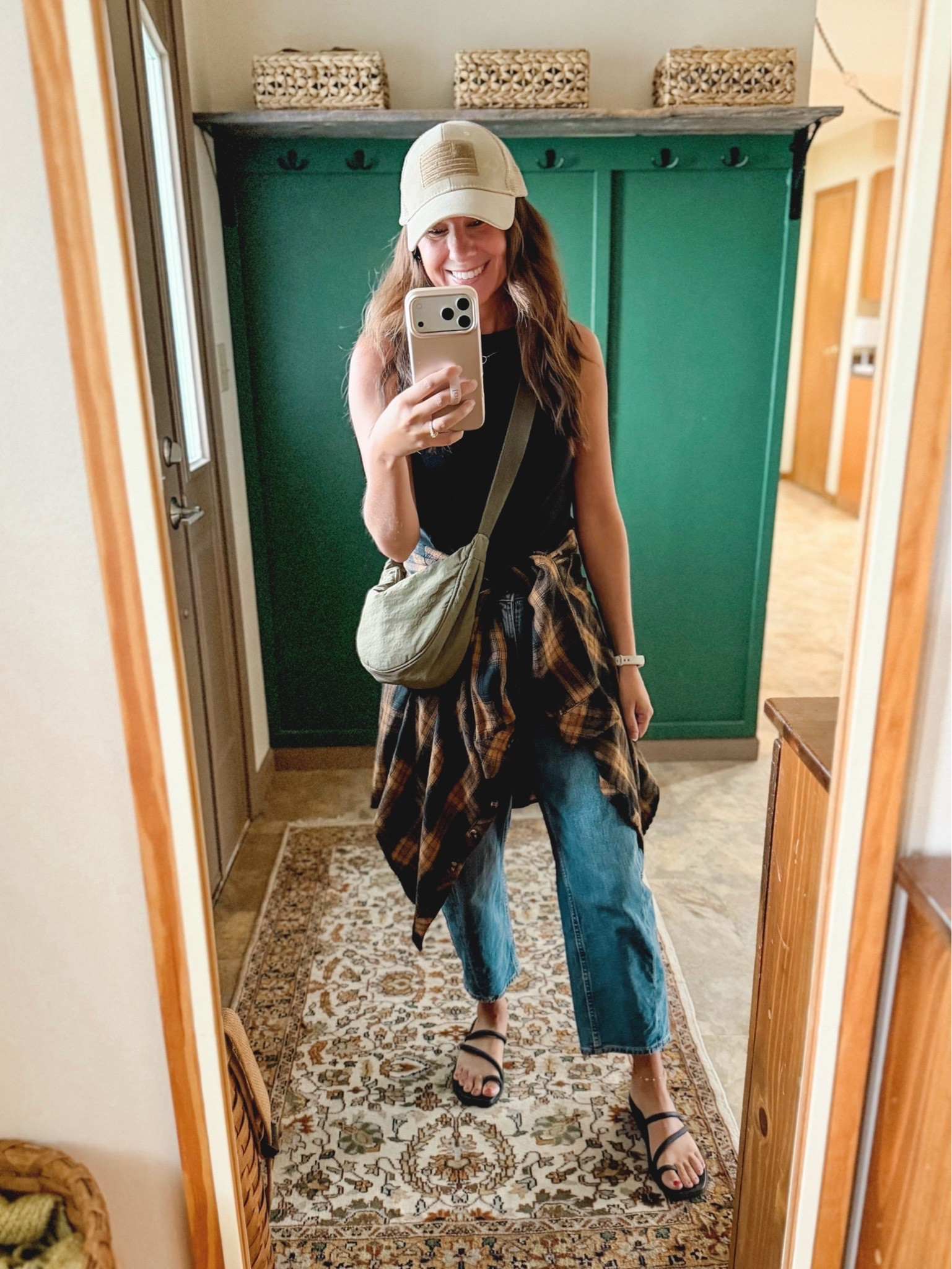 Xs in my bra, xs in my boatneck tank, small in my flannel and 0 petite in my jeans. My crocs are size 6

#LTKSeasonal #LTKPetite #LTKgrwm