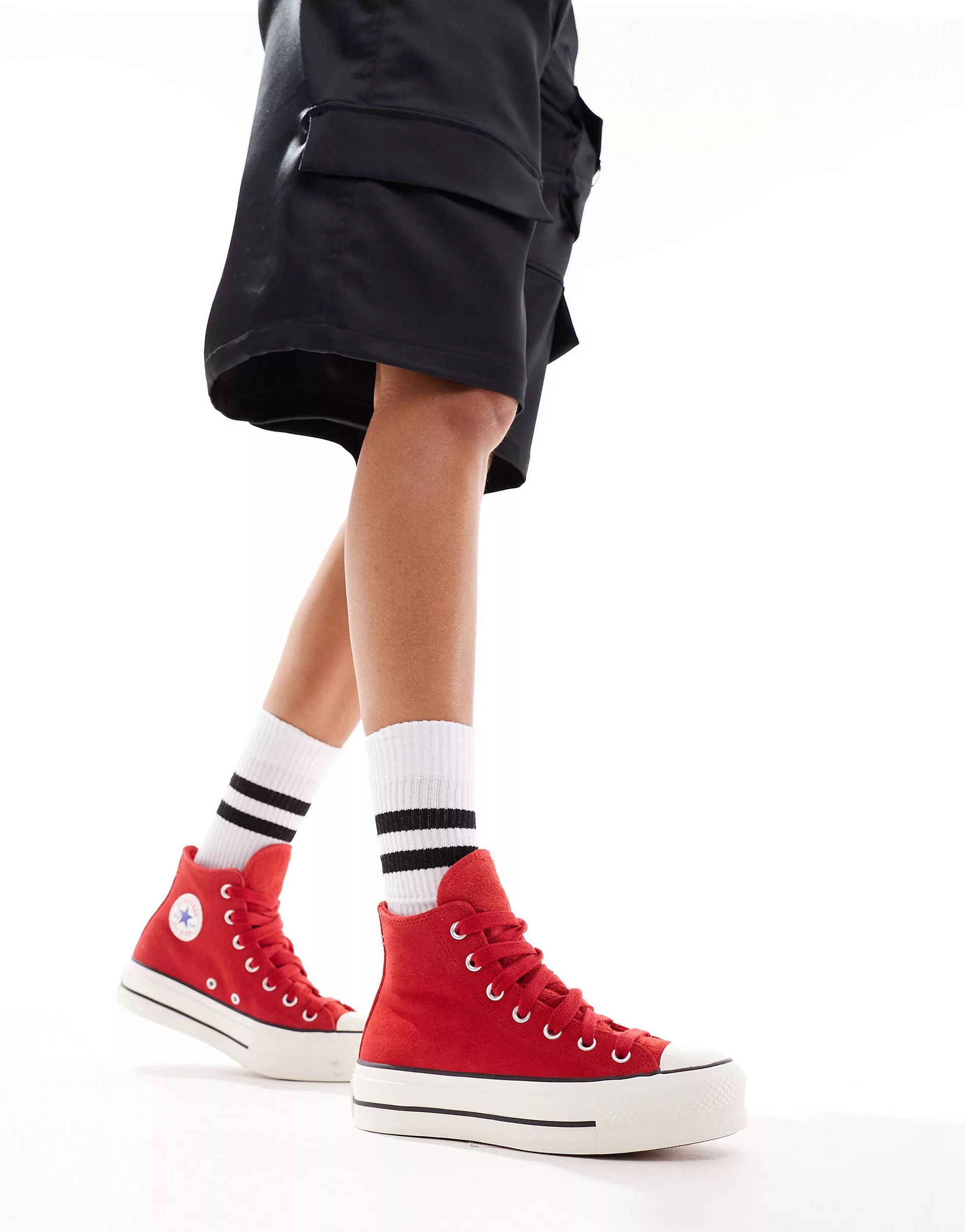 Converse - Lift - Baskets à lacets chunky - Rouge | ASOS (Global)