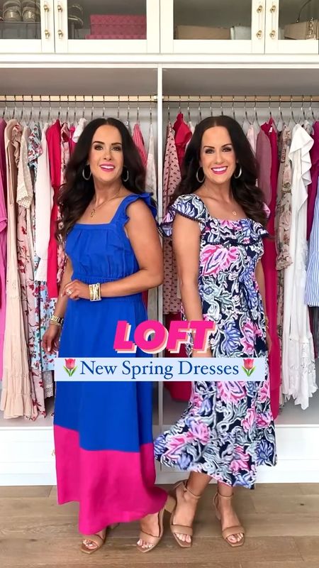 1, 2, 3, 4, 5 or 6 - which oh so cute spring @LOFT dress combos do y’all like best? We are loving all the vivid blue and pink - and of course the beautiful florals too! Head to our new IG stories for a try on of all these new arrival spring items. Several of them are 40% off today too! 🌸 Shop them all with the LTK app. Or leave a comment below and we can DM you all the links! Several styles are selling quickly so don’t wait to check out. 🛍 We hope you all have a great day! ~ W & L 

#LTKFind #LTKstyletip #LTKsalealert