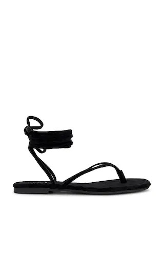 Wander The World Sandal in Black Suede | Revolve Clothing (Global)