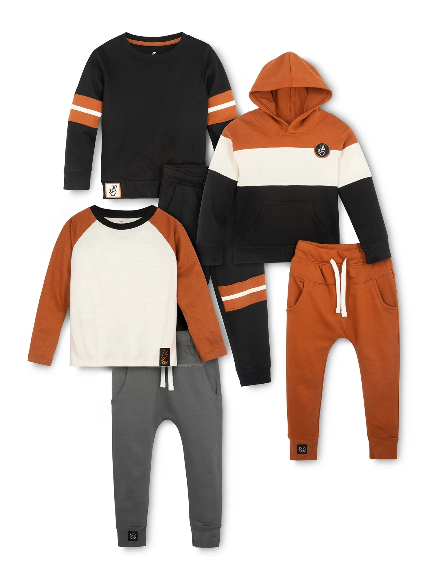 Little Star Organic Toddler Boy 6 Pc Mix & Match Gift Set, Size 12 Months - 5T | Walmart (US)