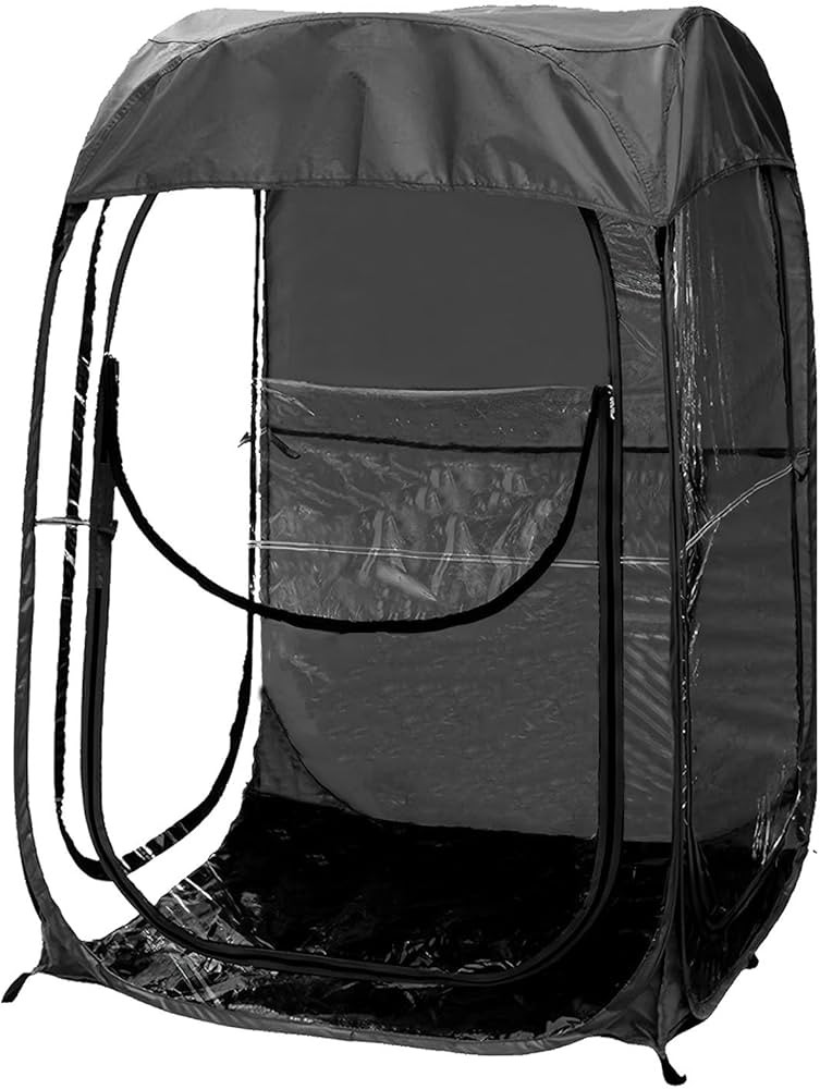 Sports Pod Pop Up Tent, Weather Pod 2 Person with Transparent Windows, Protection Cold Wind and R... | Amazon (US)