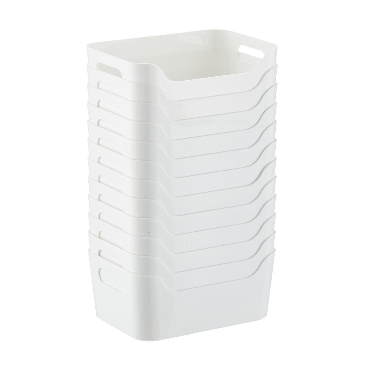 XS Plastic Bins w/ Handles | The Container Store