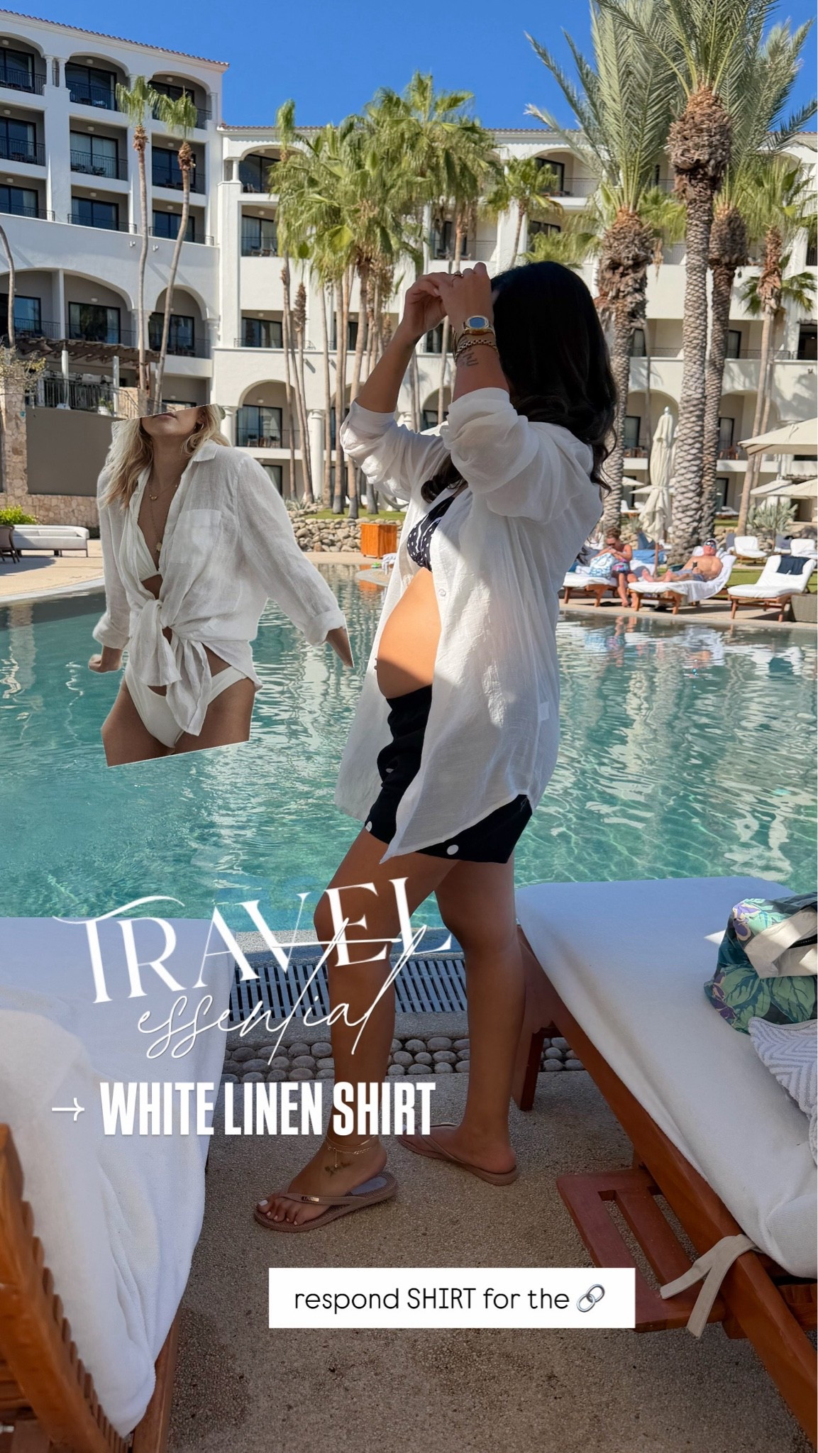 Vacation essential! White linen shirt! Will never vacation without this

#LTKootd #LTKSwim #LTKBump