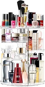 Makeup Organizer 360 Rotating Cosmetic Organizer DIY Adjustable Makeup Carousel Spinning Holder R... | Amazon (US)