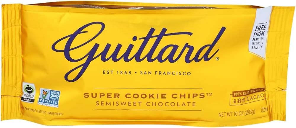 GUITTARD Super Cookie Chocolate Chip Chunks, 10 OZ | Amazon (US)