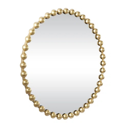 Marlowe Round Metal Wall Mirror | Wayfair North America