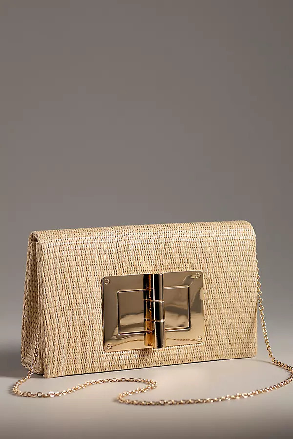 Lillian Straw Clutch | Anthropologie (US)