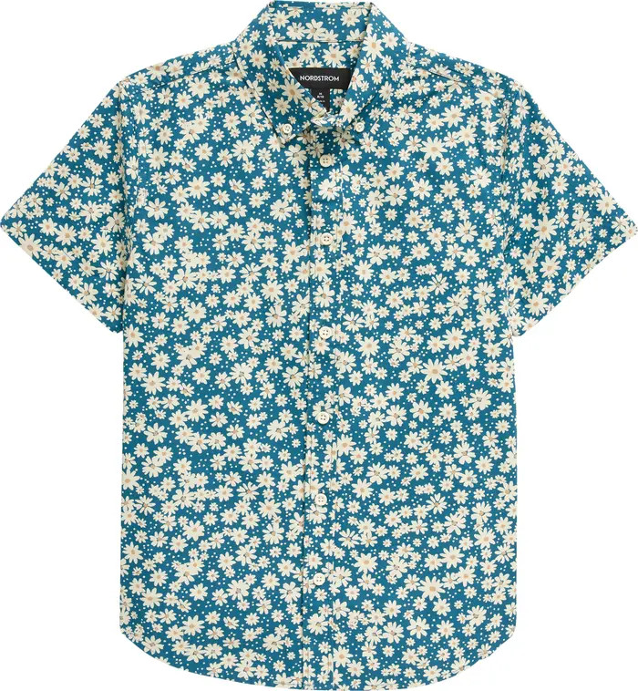 Nordstrom Kids' Tilden Print Button-Down Shirt | Nordstrom | Nordstrom