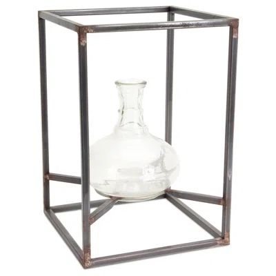 Glass Vase with Metal Frame | Wayfair North America