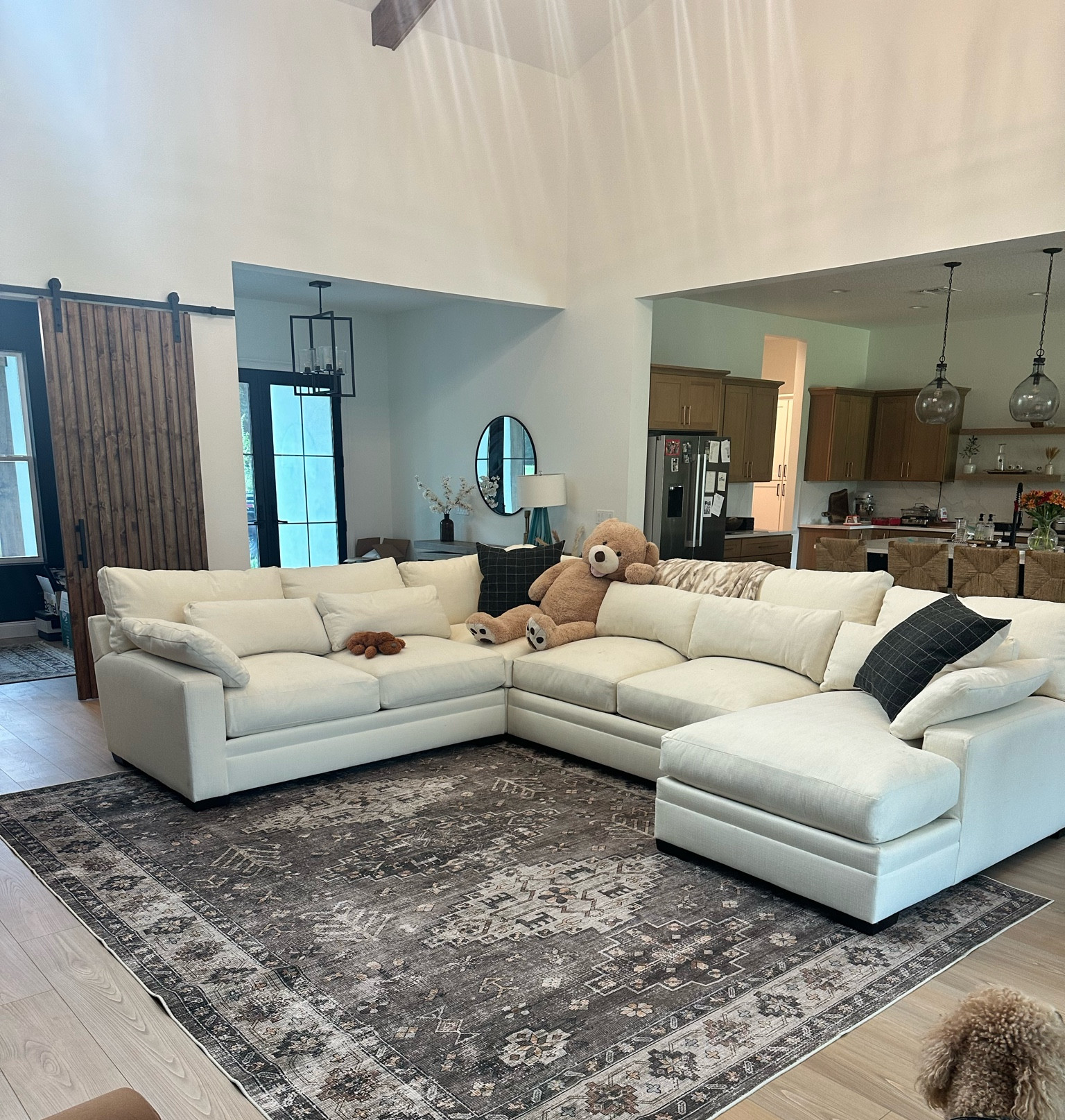 Couch is American Signature Winston Sectional! Rug is Ruggable and on sale!! 

#LTKHome #LTKSaleAlert