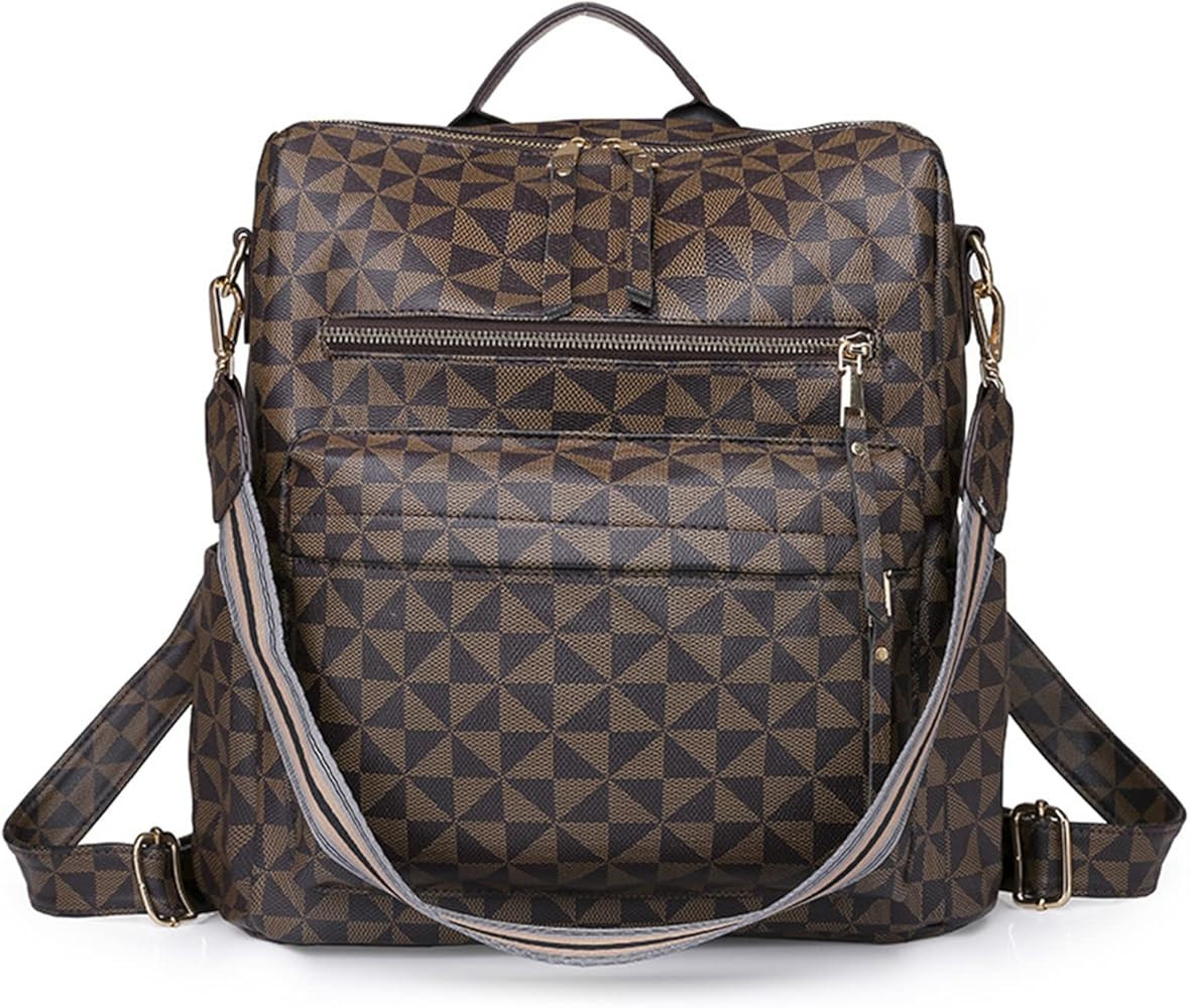 Women Backpack Purse Vintage Rucksack With Guitar Strap Convertible Shoulder Bag Travel Daypack, ... | Amazon (US)