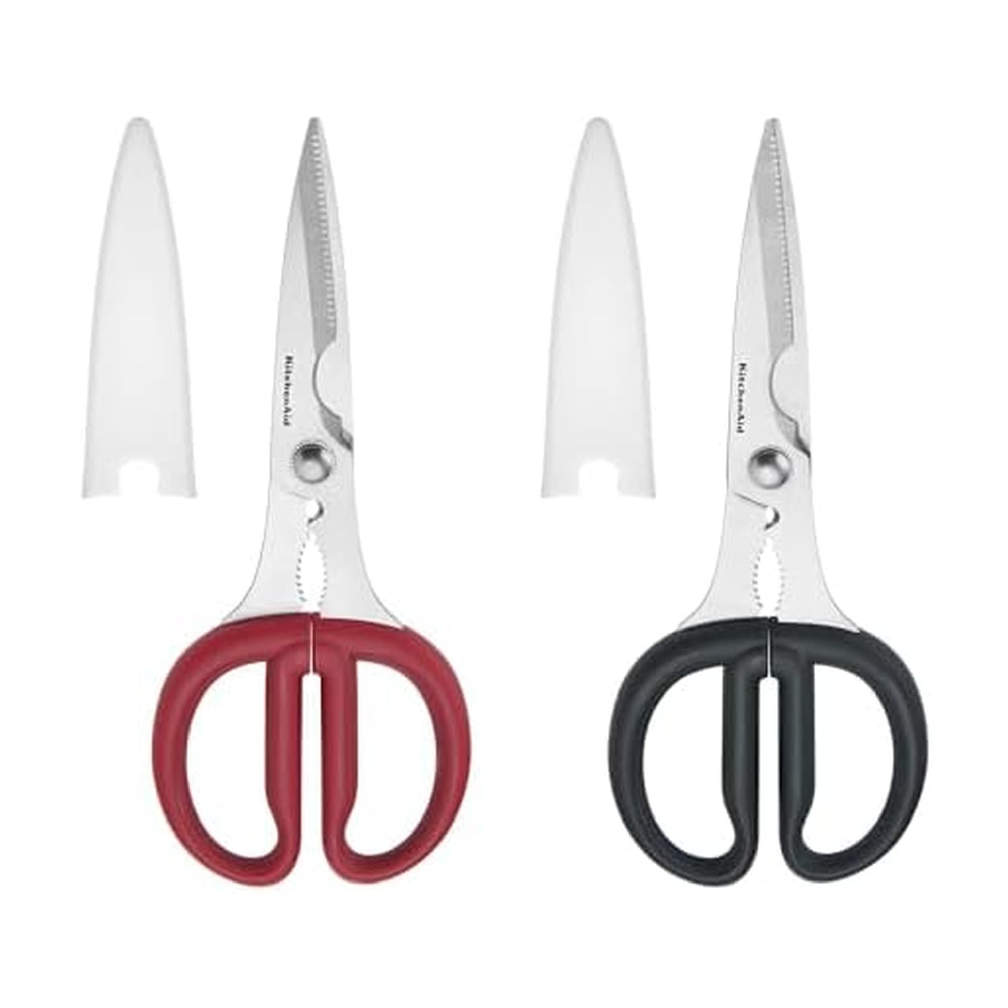KitchenAid Multipurpose Shear Set, Versatile Scissors with Nutcracker, Bottle Opener, Ergonomic Handles with Protective Blade Covers, 2 Piece | Amazon (US)