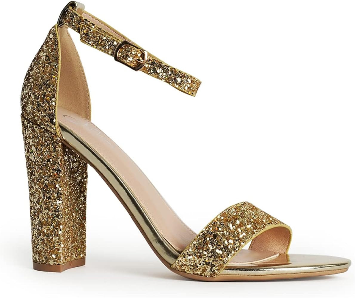 J. Adams Shirley Heels for Women - Ankle Strap High Heel Dressy Sandals | Amazon (US)