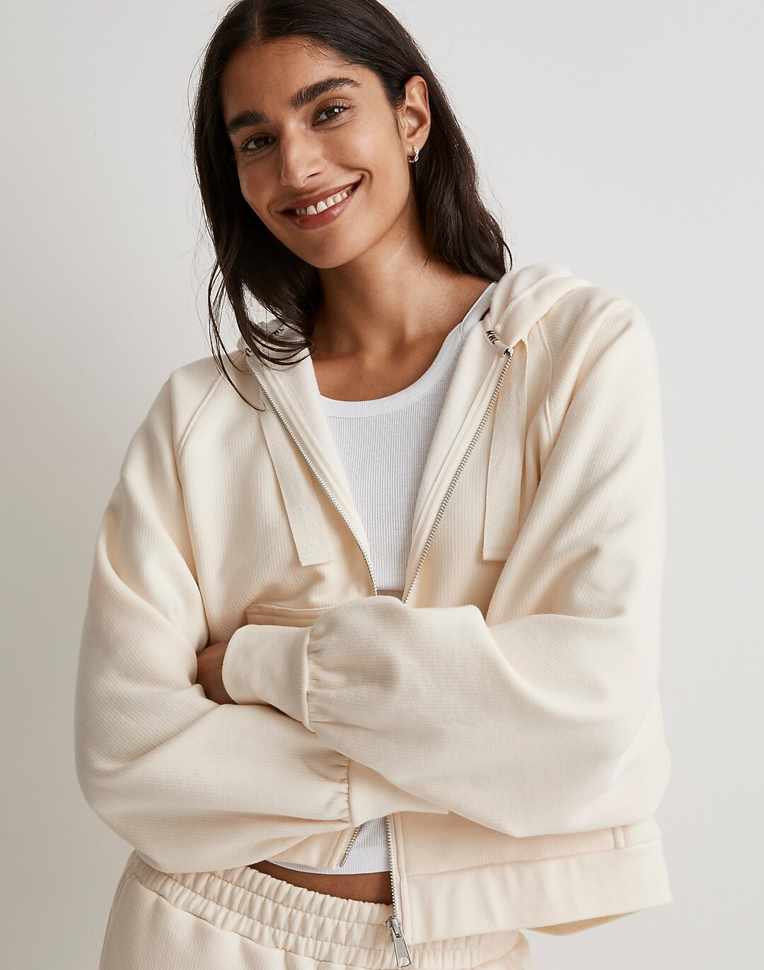 MWL Ribbed Cocoon Hoodie Sweatshirt | Madewell