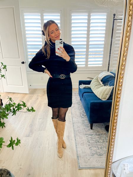 Church outfit 🖤

Don’t recommend these Target tights. Would look on Amazon for different ones with better reviews! Similar boots linked  