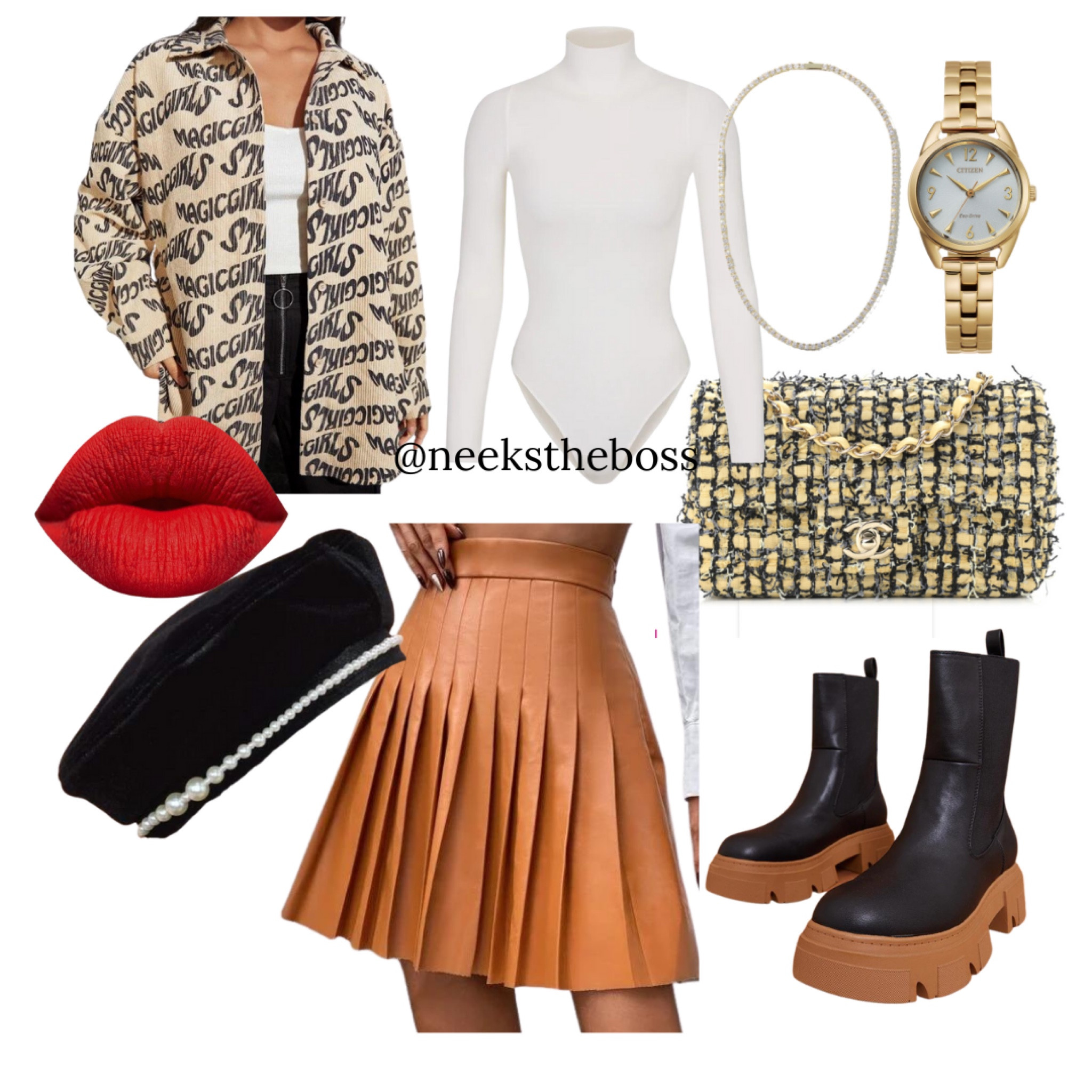 listed:
 SHEIN Allover Letter Graphic Corduroy Coat

PLT BASIC WHITE COTTON BLEND ROLL NECK BODYSUIT

citizens watch drive

BROWN CONTRAST EXTREME CLEATED SOLE CHELSEA ANKLE BOOTS

NL20511-G-tennis-necklace samijewels

shein High Waist PU Leather Pleated Skirt

chanel-tweed-quilted-mini-rectangular-flap-yellow-black-1030156 fashionphile

shein beret hat
#classy #newyorkcity #feminine #stylish #highclass #seasonal

MAC lipstick matte ruby woo

#LTKSeasonal #LTKshoecrush #LTKbeauty