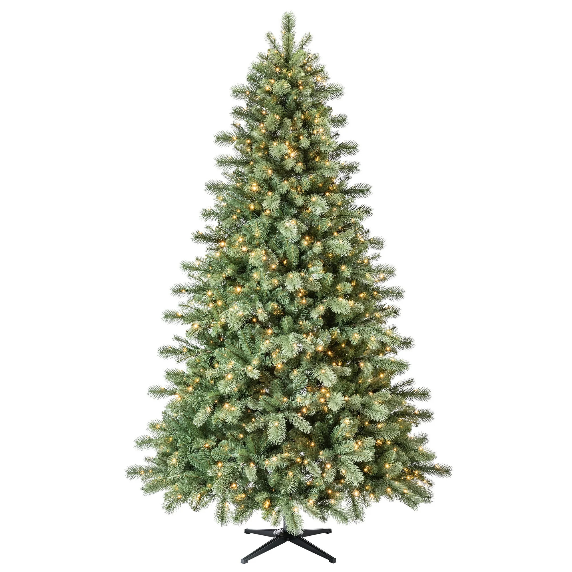 7.5' Pre-Lit Valencia Fir Green Artificial Christmas Tree with LumaDazzle Color-Changing Twinkle ... | Walmart (US)
