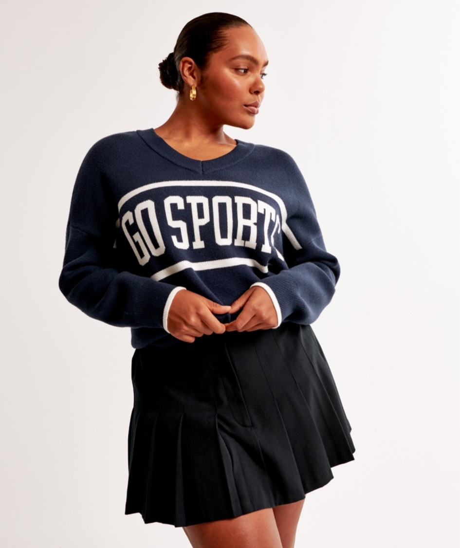 Go sports sweater 

#LTKSaleAlert #LTKSeasonal #LTKGiftGuide