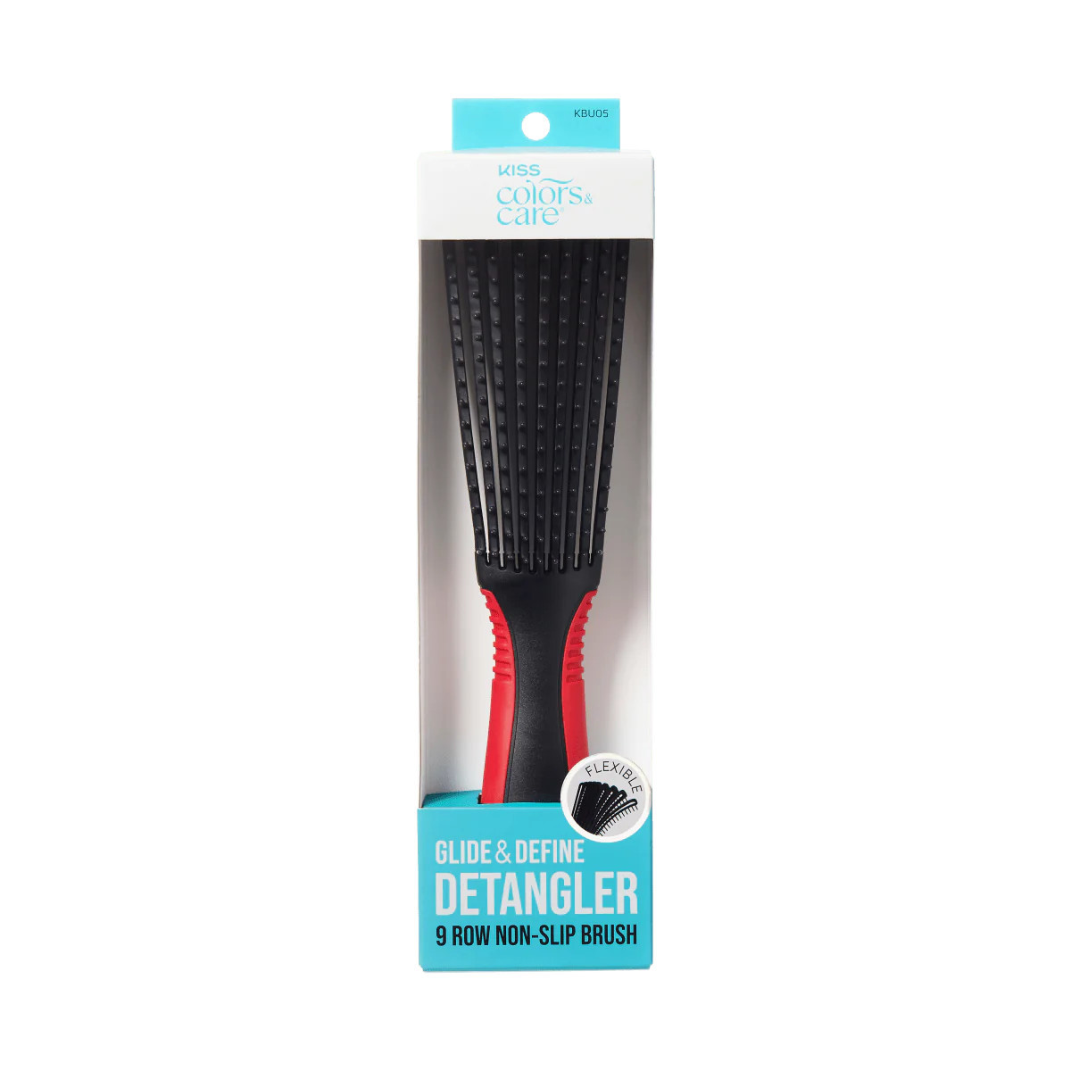 KISS Colors & Care Glide Detangling Brush - Large Black | KISS, imPRESS, JOAH