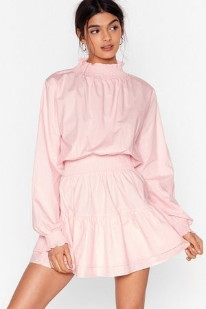 Frill I Found You High Neck Mini Dress | Nasty Gal (US)