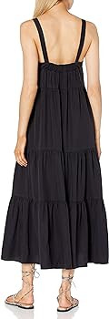 Amazon.com: The Drop Women's Brit Tiered Ankle Maxi Tent Dress, Off-Black, XL : Clothing, Shoes &... | Amazon (US)