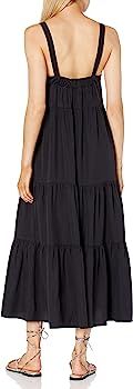 Amazon.com: The Drop Women's Brit Tiered Ankle Maxi Tent Dress, Off-Black, XL : Clothing, Shoes &... | Amazon (US)
