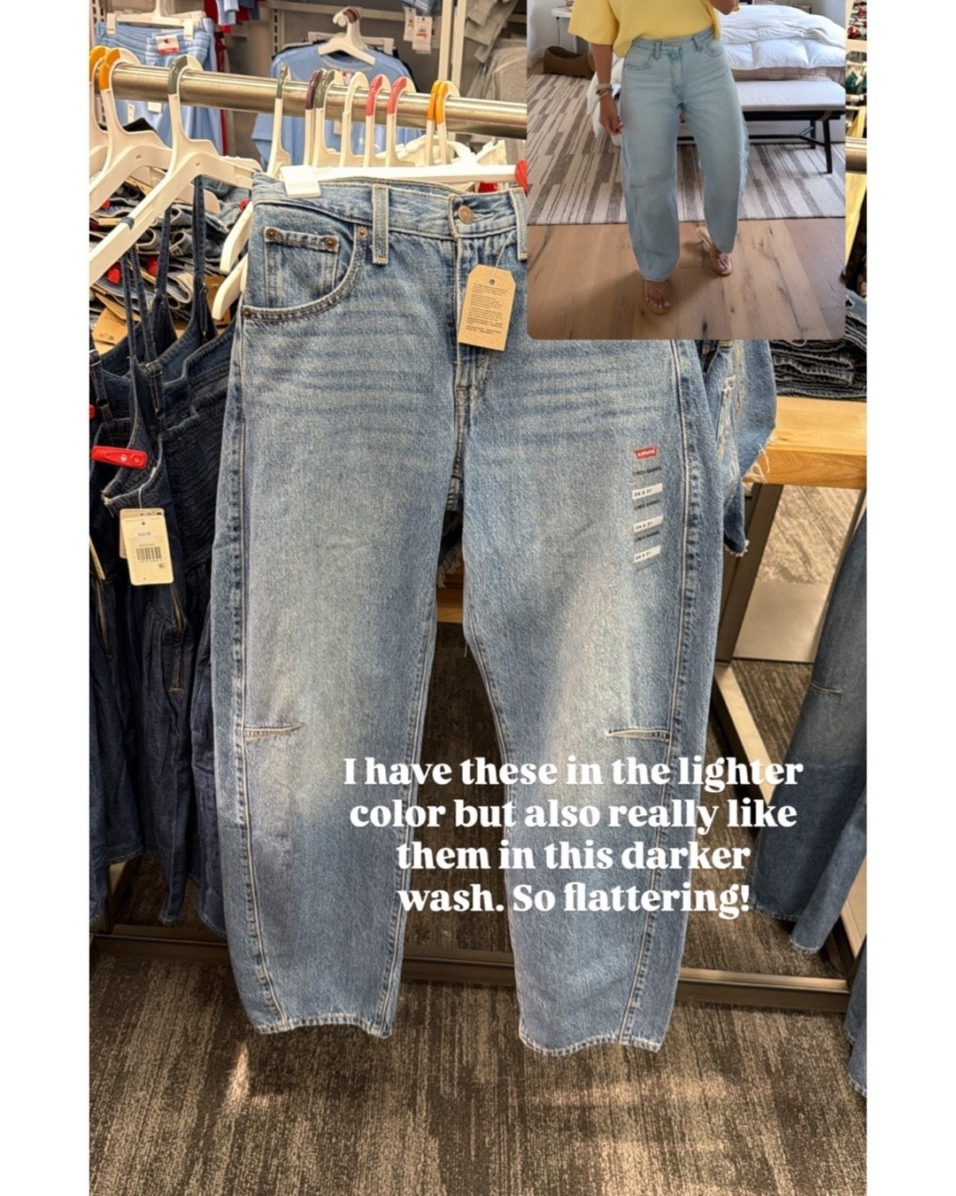 I’m a curvy size 8 and do a 29 in these. I currently have them in Abraided Art (the lighter color), but these are Let Love In and I love the slightly darker wash.