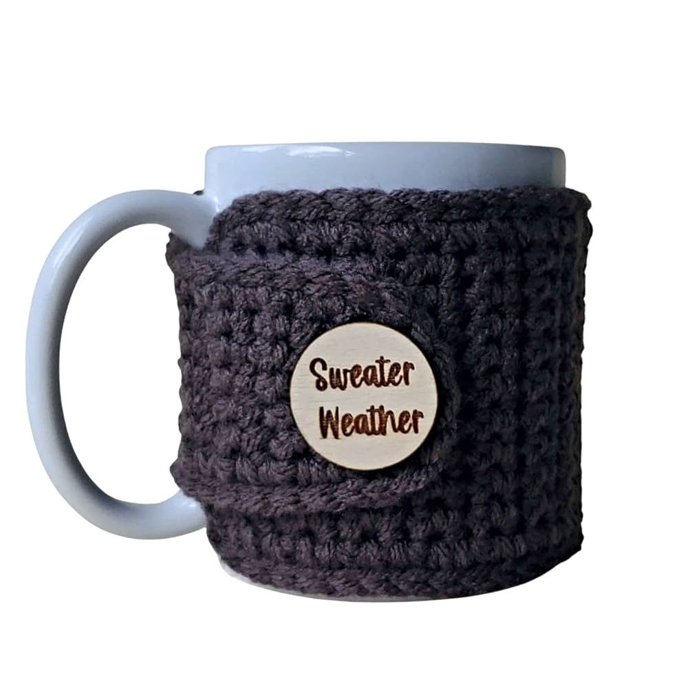 Winter Sweater Weather Cozy, Cover for Mug, For Pumpkin Spice Latte and Thanksgiving Season | Amazon (US)