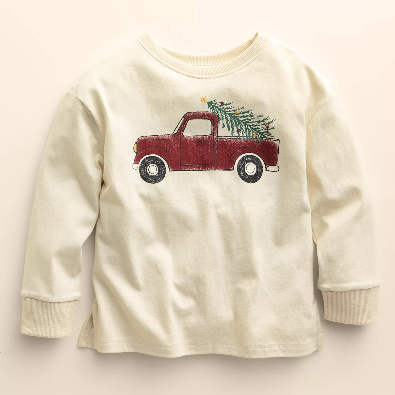 Baby & Toddler Little Co. by Lauren Conrad Relaxed Skater Tee, Toddler Girl's, Size: 4T, Christmas Truck | Kohl's