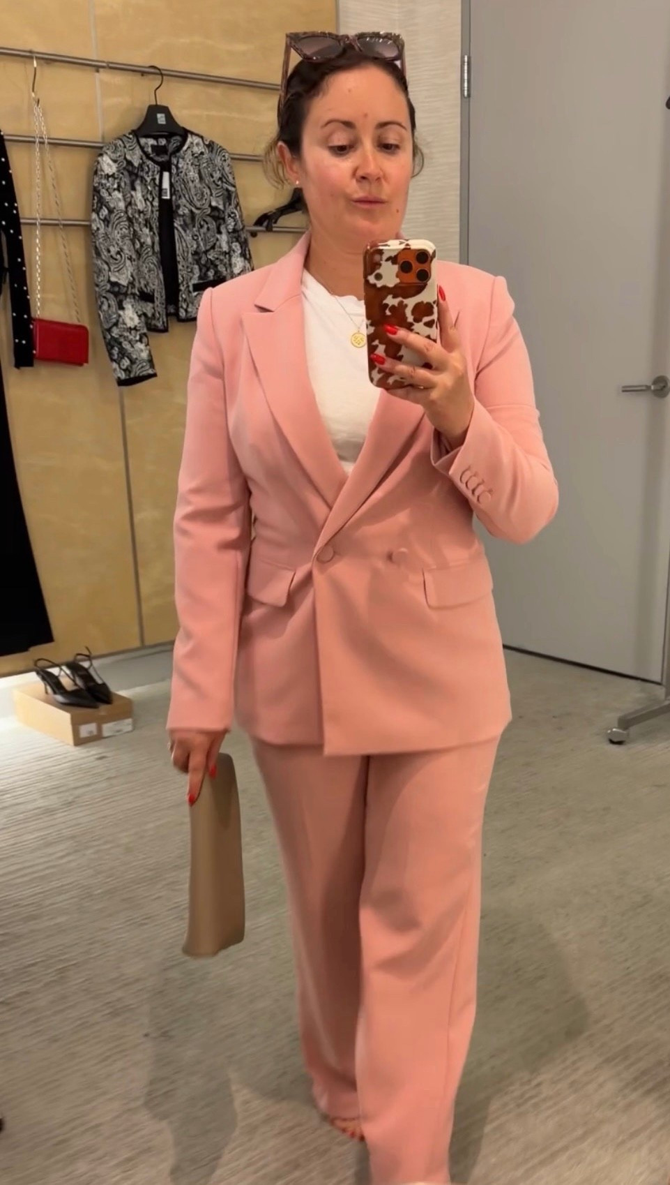 The perfect pink power suit (on sale!)
By Elie Tahari 💗