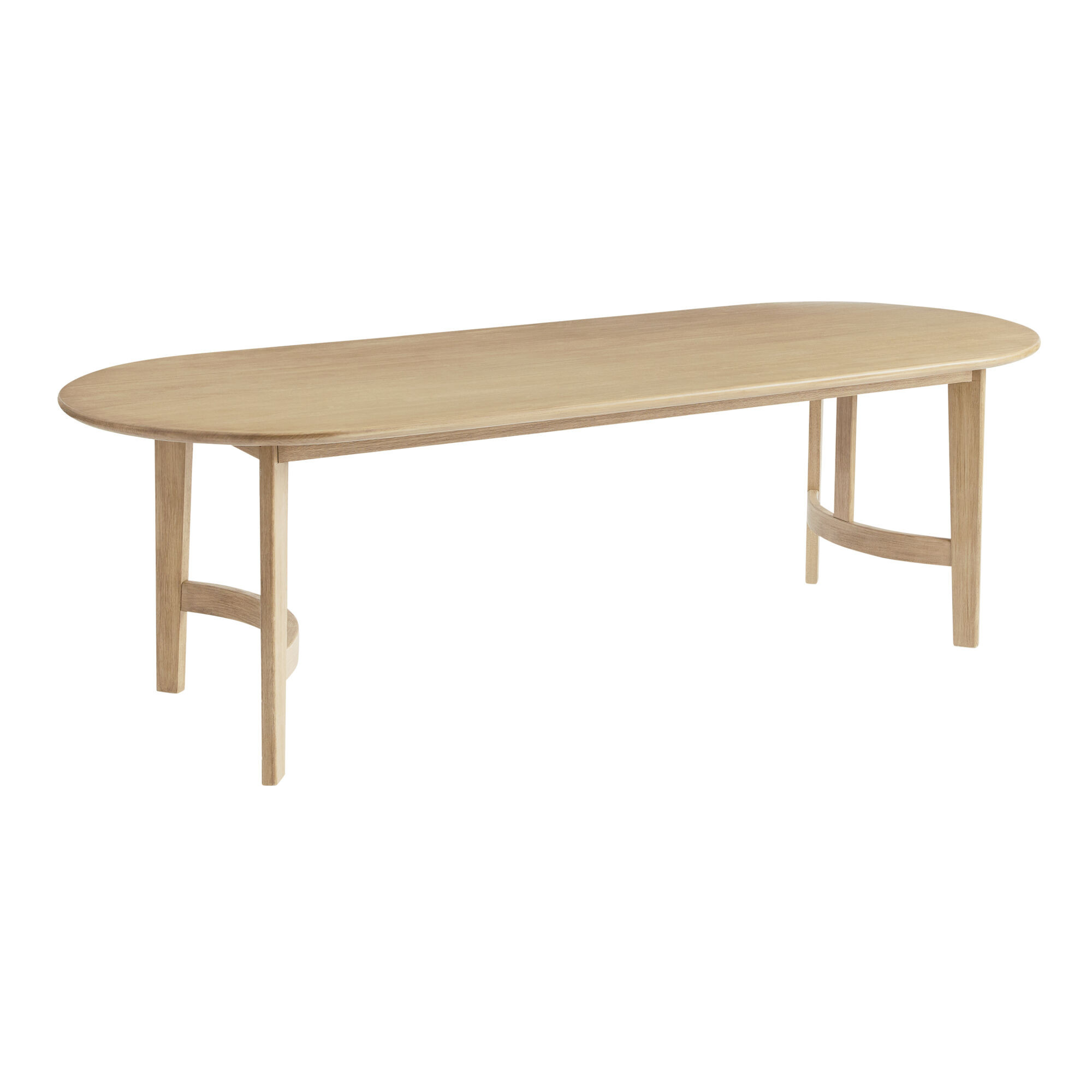 Neve Oval Brushed Oatmeal Dining Table - World Market | World Market