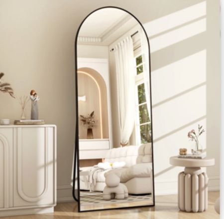 BEAUTYPEAK 64"x21" Full Length Mirror Arched Standing Floor Mirror Full Body Mirror, Black 
Now $69.00
(You save $130.00 - was $199.00)

#LTKhome #LTKsalealert #LTKGiftGuide