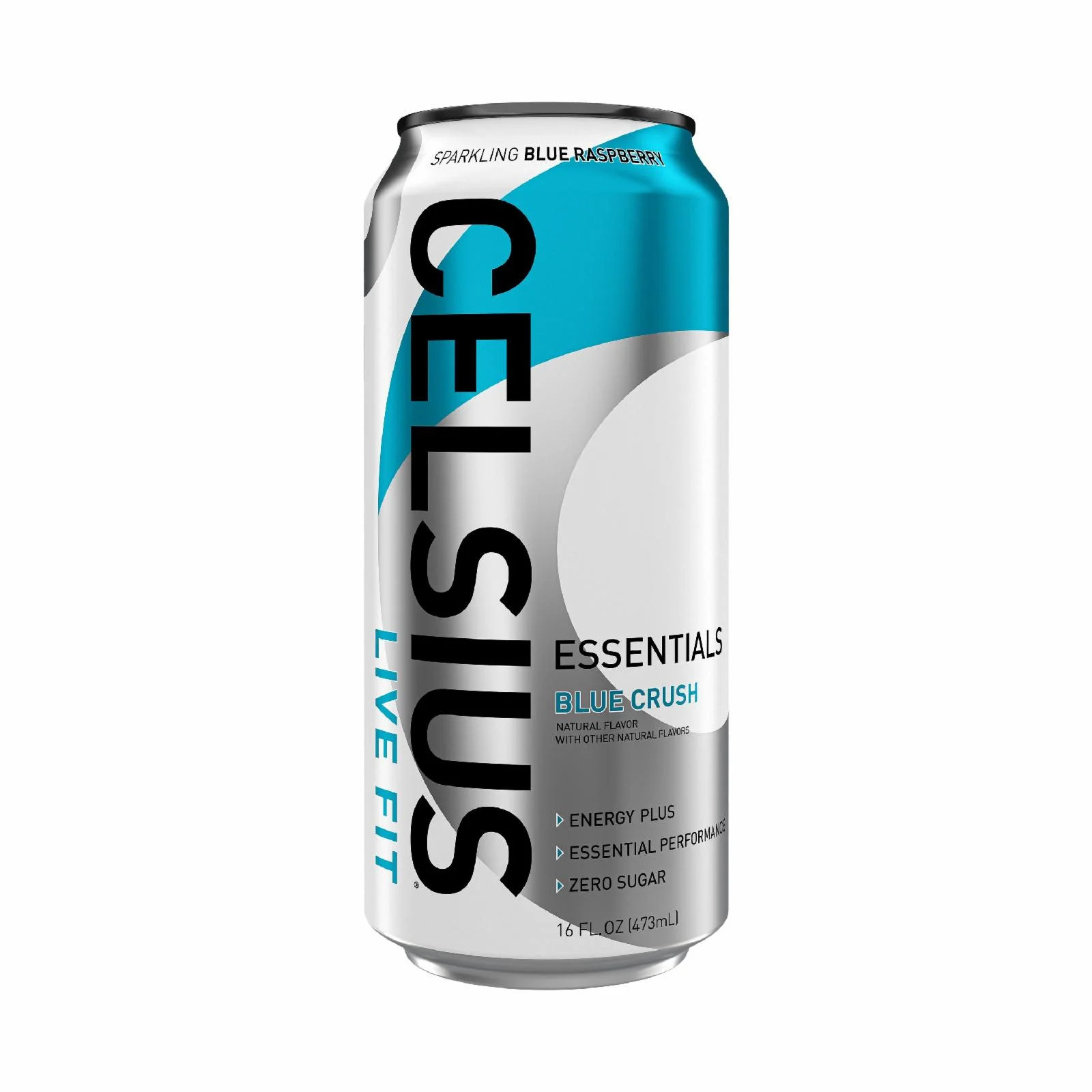 CELSIUS ESSENTIALS, Sparkling Blue Crush, Performance Energy Drink 16 fl oz Single Can | Walmart (US)