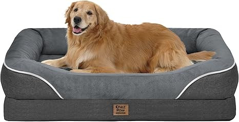 Washable Orthopedic Large Dog Bed - Removable Orthopedic Foam Dogs Beds with Bolsters Waterproof ... | Amazon (US)