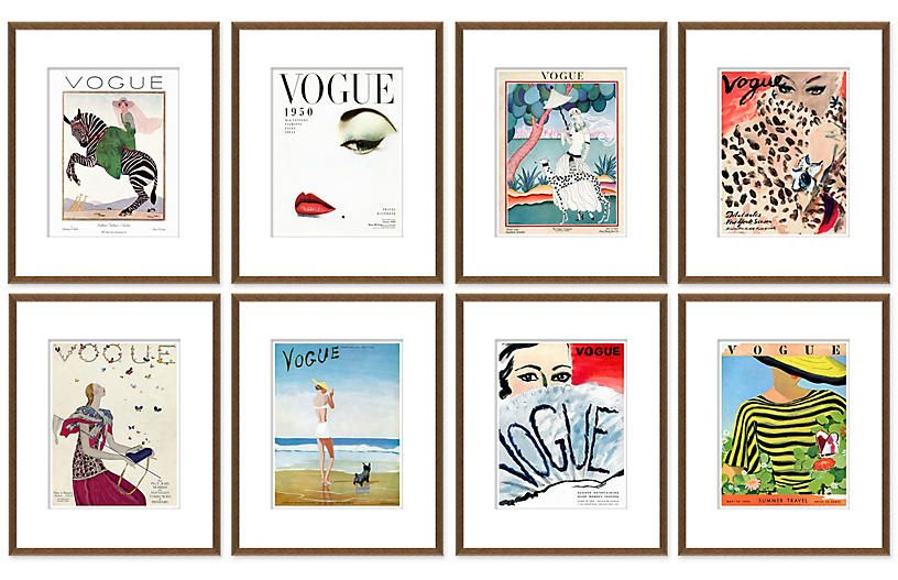 Vogue Magazine Covers, Set of 8 | One Kings Lane