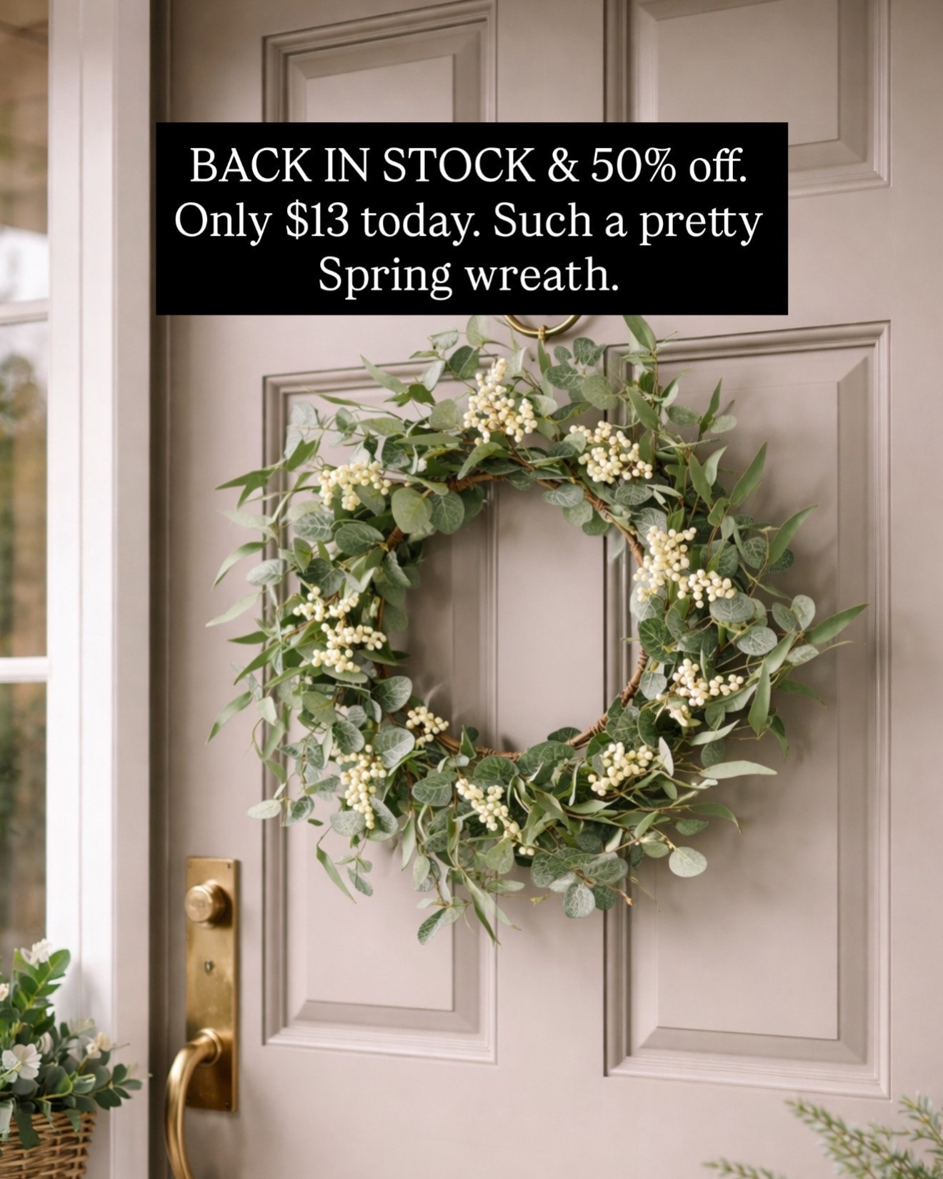 The viral wreath is back in stock and on sale ✨ 

#LTKHome