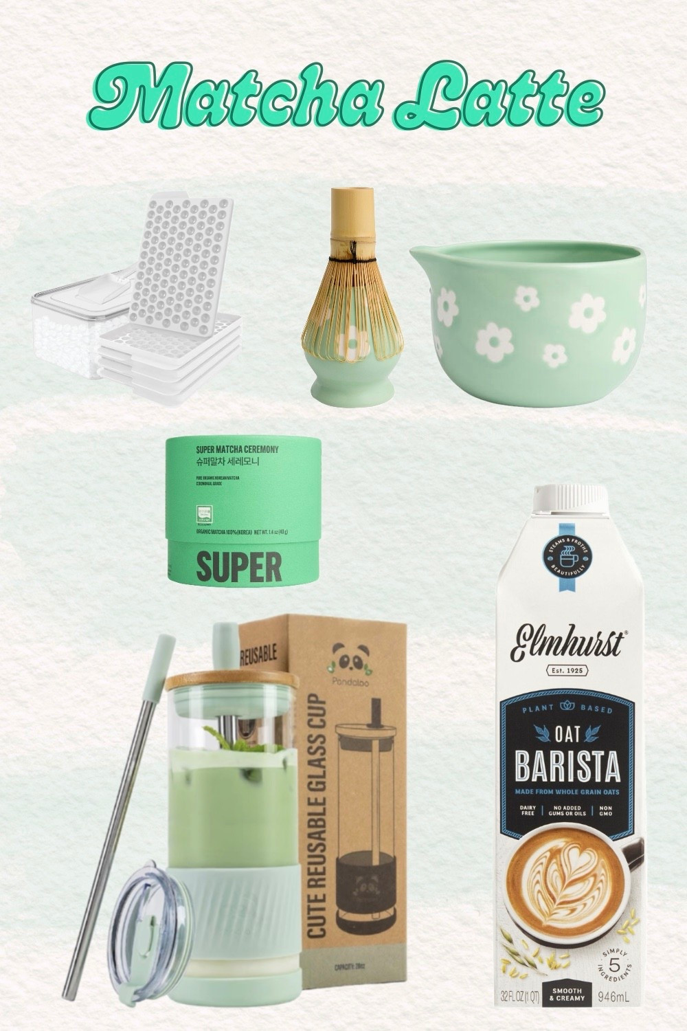 There's something so peaceful about making a perfect matcha latte at home. I've curated all my favorite tools and ingredients to create that cozy, ritualistic experience every single morning.

Start with ceremonial grade matcha for the smoothest, most vibrant flavor. Whisk it up in a traditional matcha bowl using a bamboo whisk and whisk holder for that authentic preparation. Pour it over oat milk for the creamiest dairy-free latte, and use a mini ice cube tray for perfectly sized cubes that chill without watering it down. Serve it all in a beautiful reusable glass cup with a stainless steel straw for that satisfying, eco-friendly sip.

It's more than just a drink—it's a moment of calm. Shop all my matcha latte.

#LTKselfcare #LTKdayinmylife #LTKmorningroutine