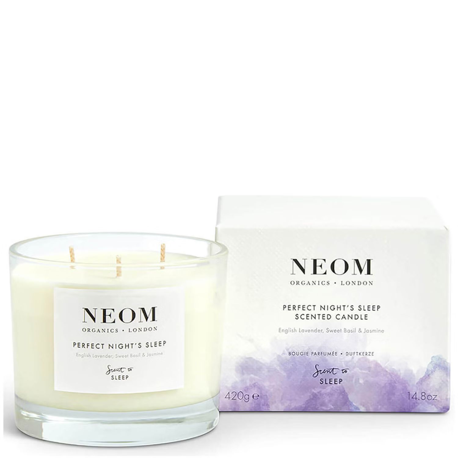 NEOM Perfect Nights Sleep Scented 3 Wick Candle | Look Fantastic (ROW)