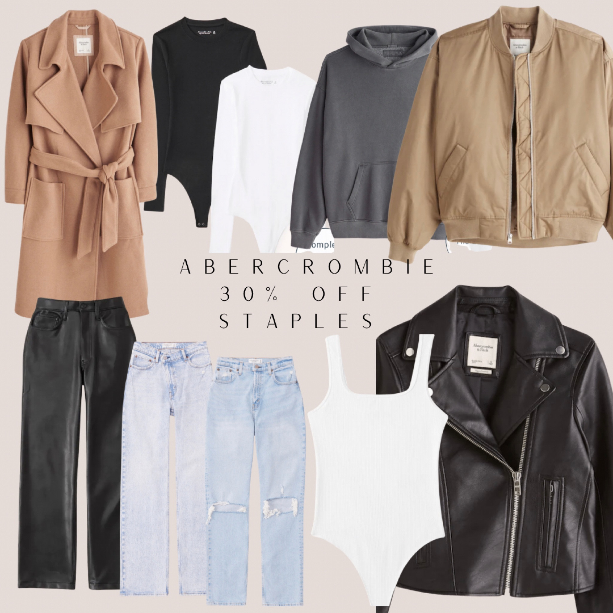 Staple pieces to grab for Abercrombie’s sale!

#LTKfit #LTKCyberweek #LTKGiftGuide