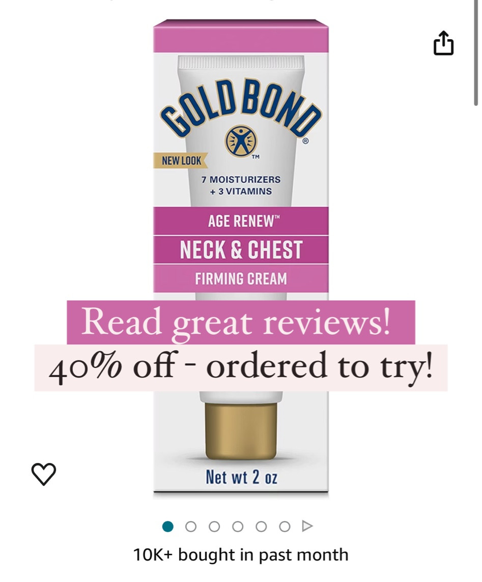 Gold Bond Firming neck & chest cream, Amazon daily deals, Amazon skincare

#LTKsalealert #LTKbeauty