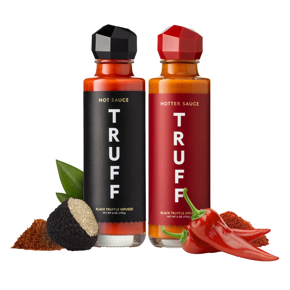 TRUFF Hot Sauce and Hotter Sauce 2-Pack Bundle, Gourmet Hot Sauce Set, Black Truffle and Chili Pe... | Amazon (US)