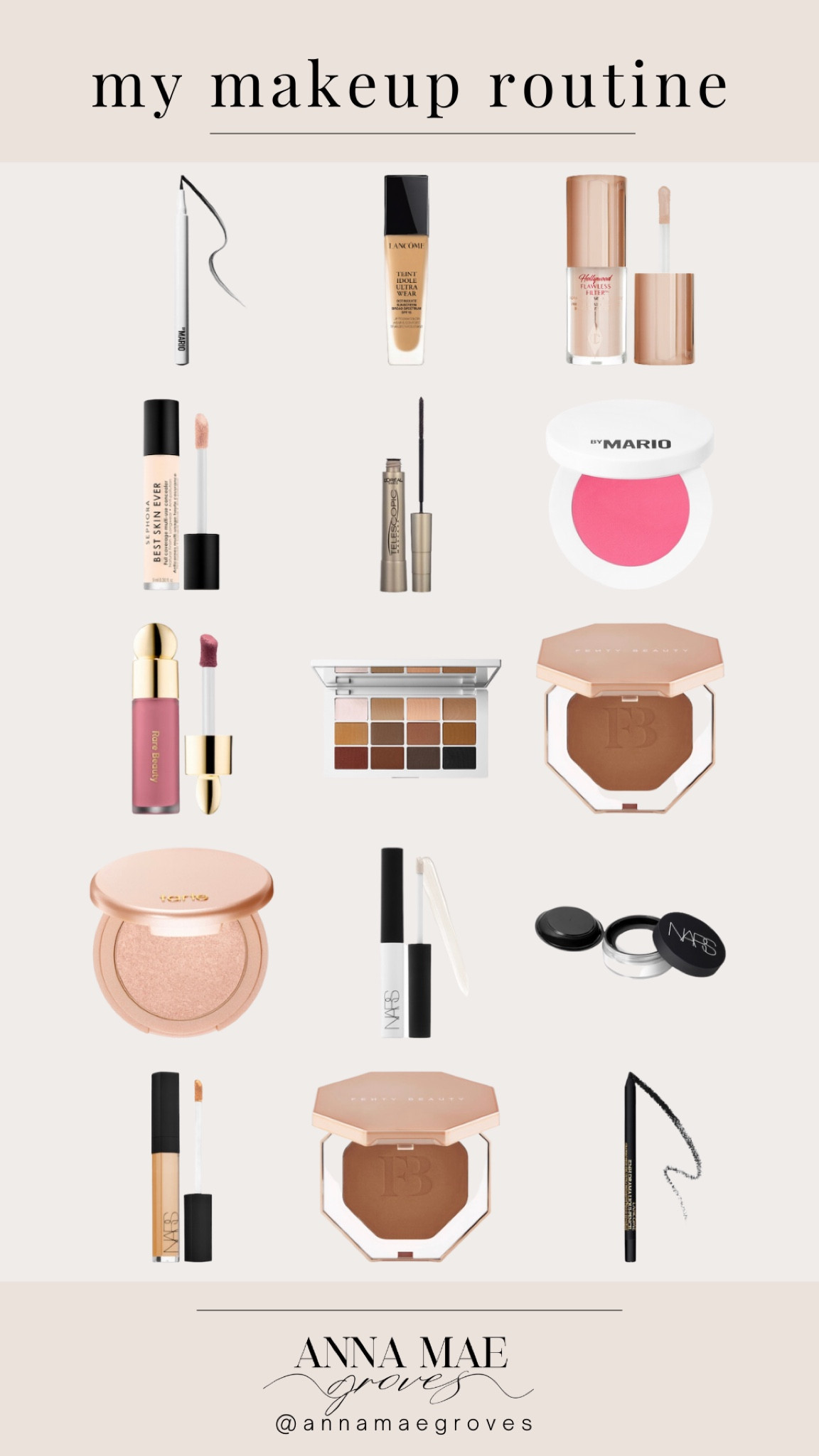 My daily make up routine! 

#LTKunder50 #LTKunder100 #LTKbeauty